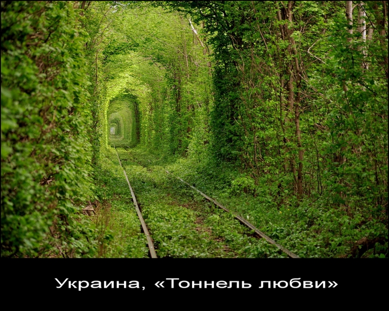 "Тоннель любви". Украина.
