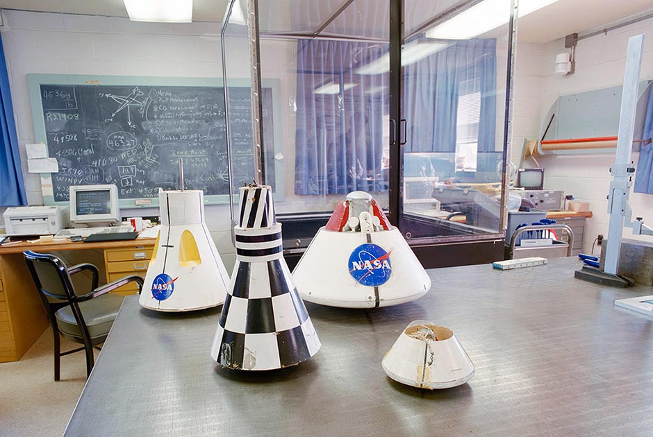 Модели космических кораблей «Джемини», «Меркьюри» и «Аполлон». Фото: Roland Miller